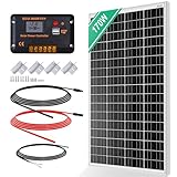 ECO-WORTHY Monokristallines Solarpanel Solarzelle kit 170W enthält 12V...