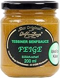 Original Tessiner Senfsauce Grüne Feige Senf Wolfram Berge 3X 200ML