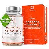 Vitamin C Hochdosiert Vegan - Acerola Vitamin C 1000mg pro Tagesdosis (2...