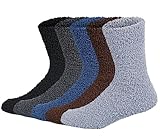 Chalier Cozy 5 Paar Kuschelsocken Herren Bettsocken Kuschel Flauschig...