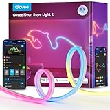 Govee Neon Rope Light 2, RGBIC Neon LED Streifen 3m mit Form-Mapping, DIY...
