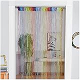 ElevaPulse Perlenvorhang, 200 X 100 cm Fadenvorhang, Perlenvorhang...