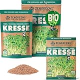 ZenGreens® - Bio Kresse Sprossen Samen - Wähle zwischen 10g, 200g und...