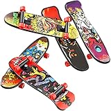 4 Stücke Mini Finger Skateboard, Griffbretter Spielzeug Deck LKW Finger...