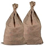 2 Pcs Jutesäcke groß, Jute Pflanzenschutzsack, Kartoffelsack,...