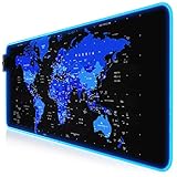 Titanwolf - RGB Gaming Mauspad - 800x300 mm - XXL Mousepad - LED Multi...