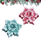 Weihnachten Schneeflocke Kerzen,2pcs Weihnachten Duftende...