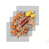 Grillmatten Set 42 * 36cm, 4 Stück Gitter Grillplatte, Teflon Grillmatte...