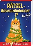 Rätseladventskalender to go 9: Mit 24 kniffligen Rätseln (Adventskalender...