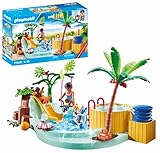 PLAYMOBIL MyLife 71529 Promo Pack Kinderbecken mit Whirlpool, Wasserspaß...