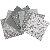 aufodara Baumwollstoff Patchwork DIY Stoffpaket 7 Stück 50 x 50 cm, Reiner...