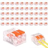 JKITNHJOT Kabelverbinder, 50 Stück Kabelklemmen mit Betätigungshebel,...