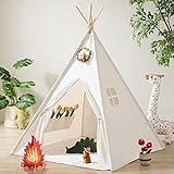 Tiny Land Tipi Zelt für Kinder mit Lichtern & Lagerfeuer Spielzeug &...