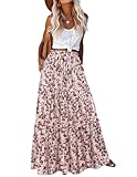 Hotouch Rock Damen Lang Hohe Taille Röcke Elegant Maxirock A-Linie...