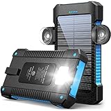 Solar Powerbank 38800mAh Solar Ladegerät Tragbares mit USB C Eingang,...