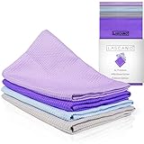 Lascano Geschirrtücher Mikrofaser 4er Set - 60 x 40 cm | Streifenfreie...