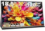 COOLHOOD Portable Monitor 18,5 Zoll, 120Hz 1080P Tragbarer Monitor mit USB...