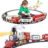 deAO Spielzeugeisenbahn-Set für Kinder, Weihnachtszug mit...