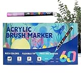 Acryl-Pinsel-Marker – glatte Zeichenerfahrung, Acryl-Marker, bequeme...