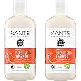 SANTE Naturkosmetik Feuchtigkeits Shampoo Bio-Mango & Aloe Vera, Spendet...