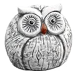 Steinfigur Eule Esther, massiver Steinguss, Frost- und wetterfest