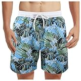 Badehose Herren Gestreift Schwarze Strandhose Bade Shorts Pinke Rote Beach...