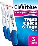 Clearblue Schwangerschaftstest Ultra Frühtest Kombipack Triple-Check, 3...