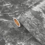 LJISEHG Graues Marmor-Kontaktpapier, selbstklebende Vinyl-Marmorfolie,...