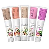 UMIDO 5 Stück Set Hand-Lotion Set 45 ml | 1x Mandelöl | 1x Pfirsich | 1x...