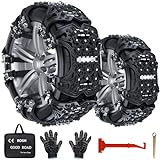 FethFire Schneeketten Universal,6 Stück Snow Chains für Auto SUV PKW mit...