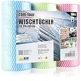 com-four® 150x Putztücher auf Rolle - Reinigungstücher für Küche, Bad...
