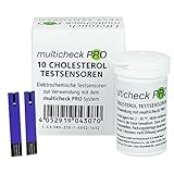 10 Cholesterol Testsensoren - C3 580 - Elektrochemische Teststreifen zur...