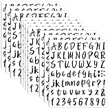 720 Stücke 10 Blätter Selbstklebende Buchstaben Nummern Aufkleber...