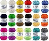 Gründl Cotton Fun Set Häkelgarn, Farbauswahl nicht möglich, 10 x 50 g