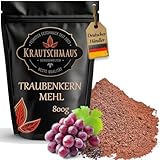 800g Traubenkernmehl von Krautschmaus, schonend gemahlen, Traubenkernpulver...