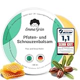 Emma Grün® Pfotenbalsam 100ml - Regeneriert & Stärkt Rissige Tiernasen &...