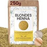 Henna Naturblond, 250 g – pflanzliche Haarfarbe Blond – Haarfarbe Blond...