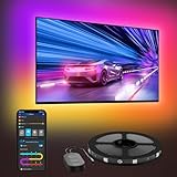 Govee LED TV Hintergrundbeleuchtung 2,4 M, RGBIC LED Strip für 40-50 Zoll...