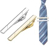 WSNDM 2PCS Krawattenklammern, Klassische Herren Krawattennadel Set,...