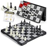 Gibot Schachspiel, Schachspiel Magnetisch Hochwertig, Mini Schach,...