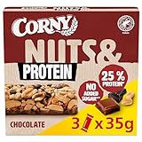 Corny Nuts & Protein Chocolate | Nussriegel ohne Zuckerzusatz | Mit 38%...