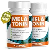 Melatonin 2x365 Tabletten - 0,5 mg bioaktives Melatonin pro Tag (1/2...