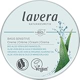 lavera Basis Sensitive Creme – Feuchtigkeitscreme mit Bio Aloe Vera & Bio...