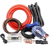 0 Gauge OFC AMP Verkabelungsset, 3000 Watt,...