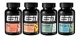 ESN Vitalstoffbundle, 4er Bundle aus Magnesium, Omega 3, Vitamin Stack,...