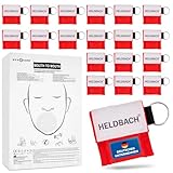 Heldbach® 15 Beatmungsmaske Erste Hilfe Hygienisches Beatmungstuch mit...