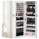 SONGMICS Schmuckschrank hängend, Hängeschrank, abschließbarer...