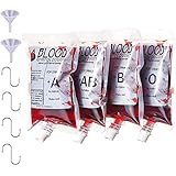 Yukiyi 20 Stück 250 ml infusionsbeutel zum befüllen Halloween blutbeutel...