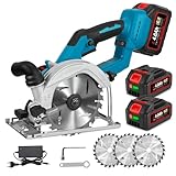 ONEVAN 5030 Akku Handkreissäge Bürstenlos 150mm, 3-Gang Drehzahlregelung,...