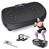 SAVEYOUR Vibrationsplatte für Zuhause - Rüttelplatte mit 120 Stufen & 5...